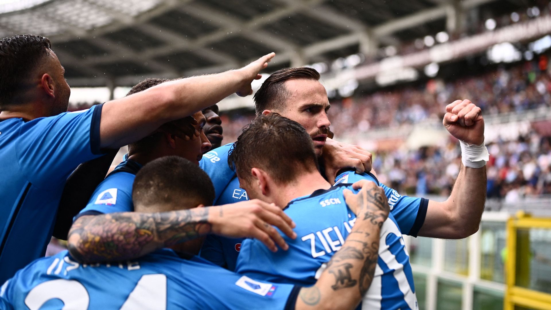 Fabian Ruiz celebrate Torino Napoli Serie A