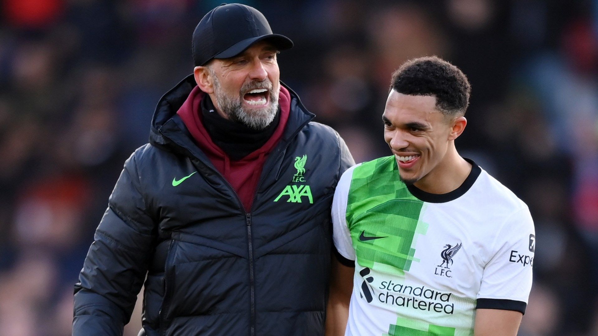 Trent Alexander-Arnold Jurgen Klopp Liverpool 2023-24