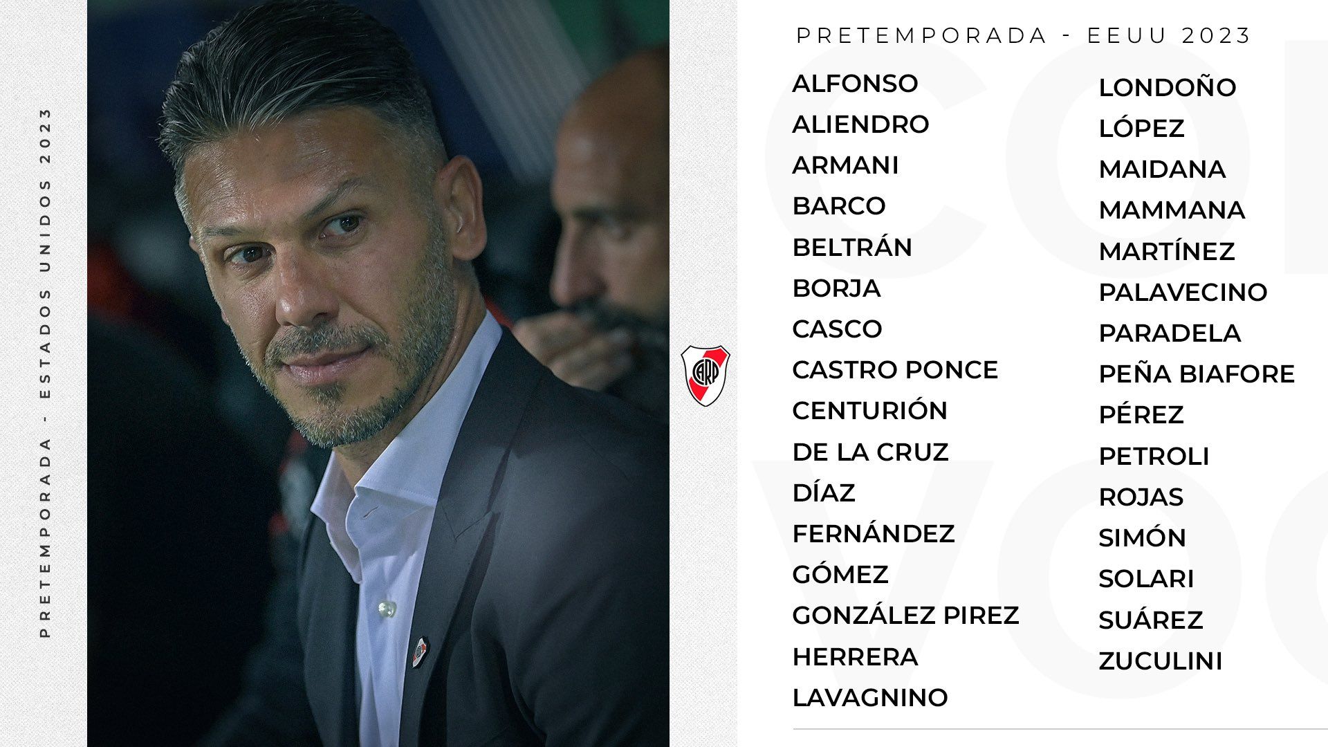 convocados river pretemporada enero 2023