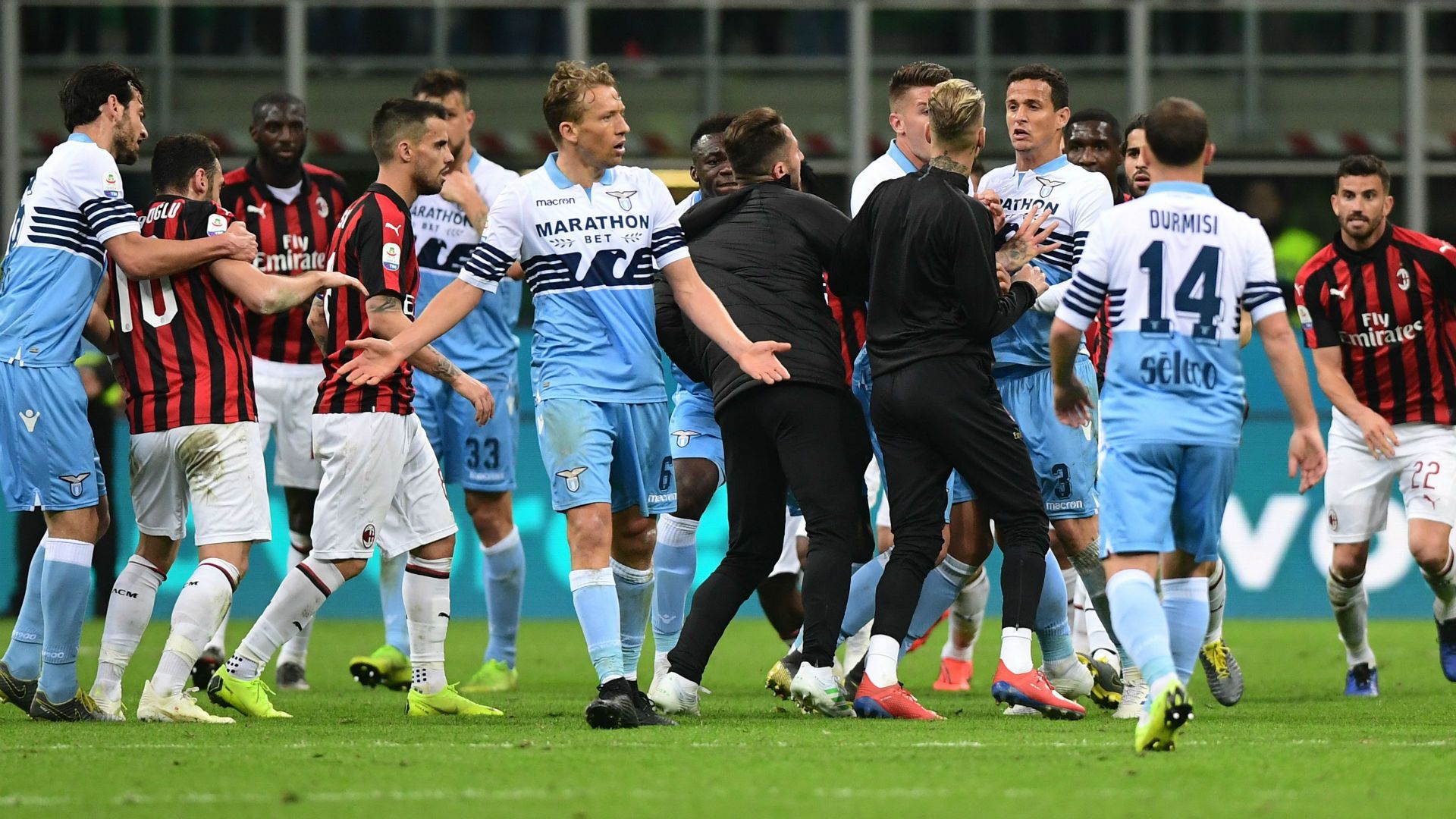 Milan Lazio fight