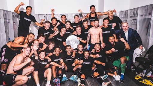 Inter Miami celebrate Supporters' Shield
