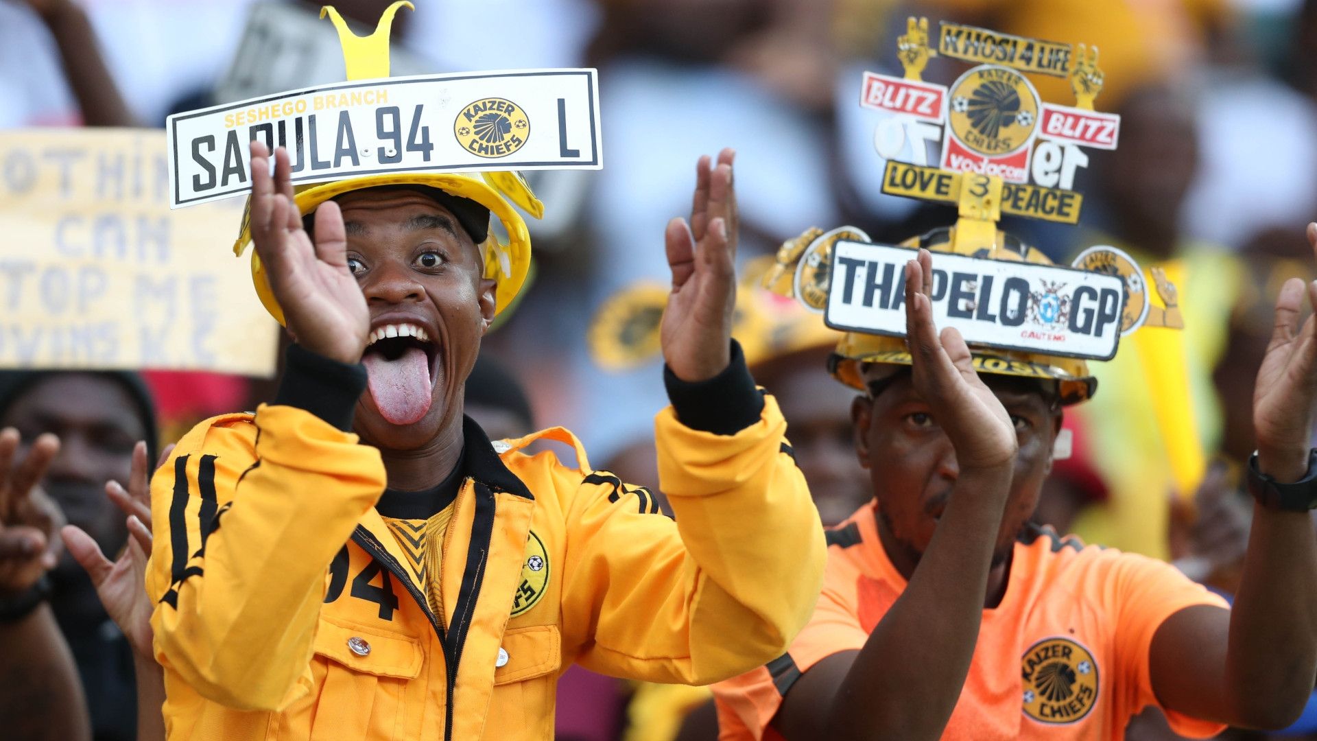 Kaizer Chiefs fans in Polokwane Jan 2023