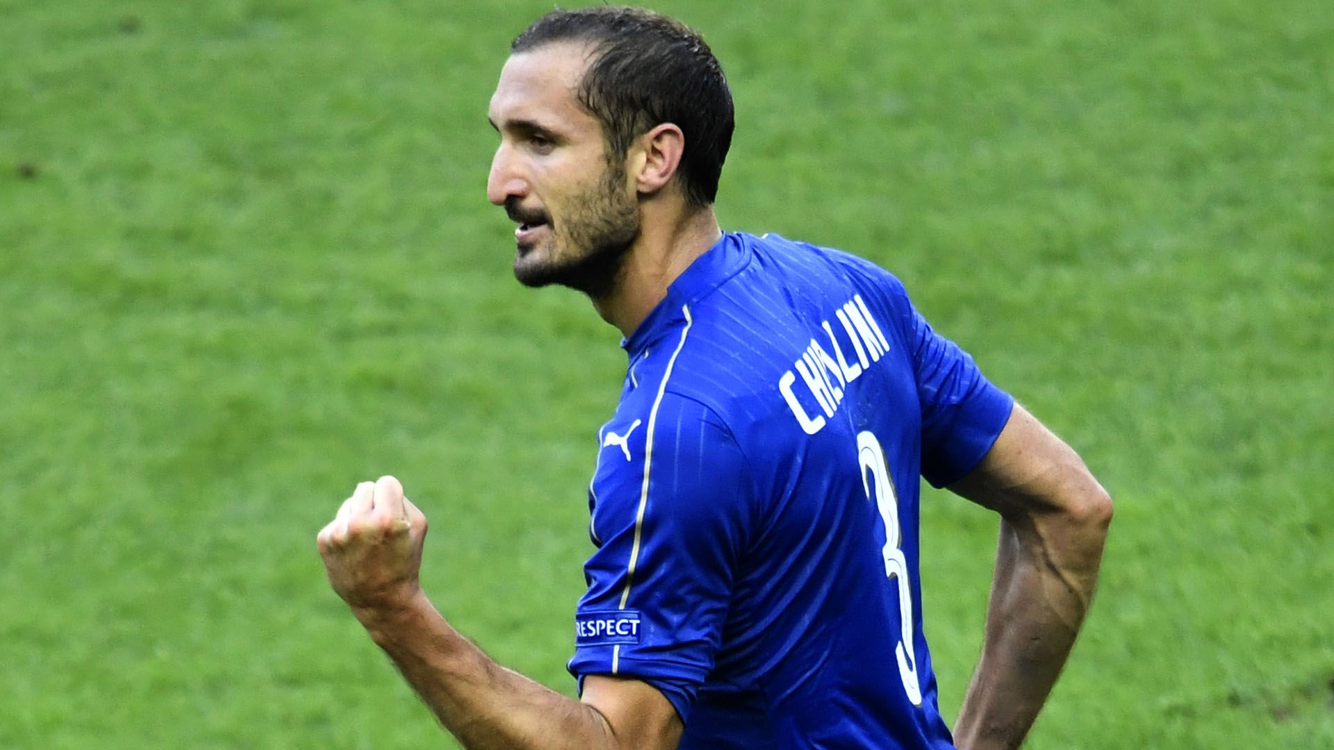 Giorgio Chiellini Italy Spain Euro 2016