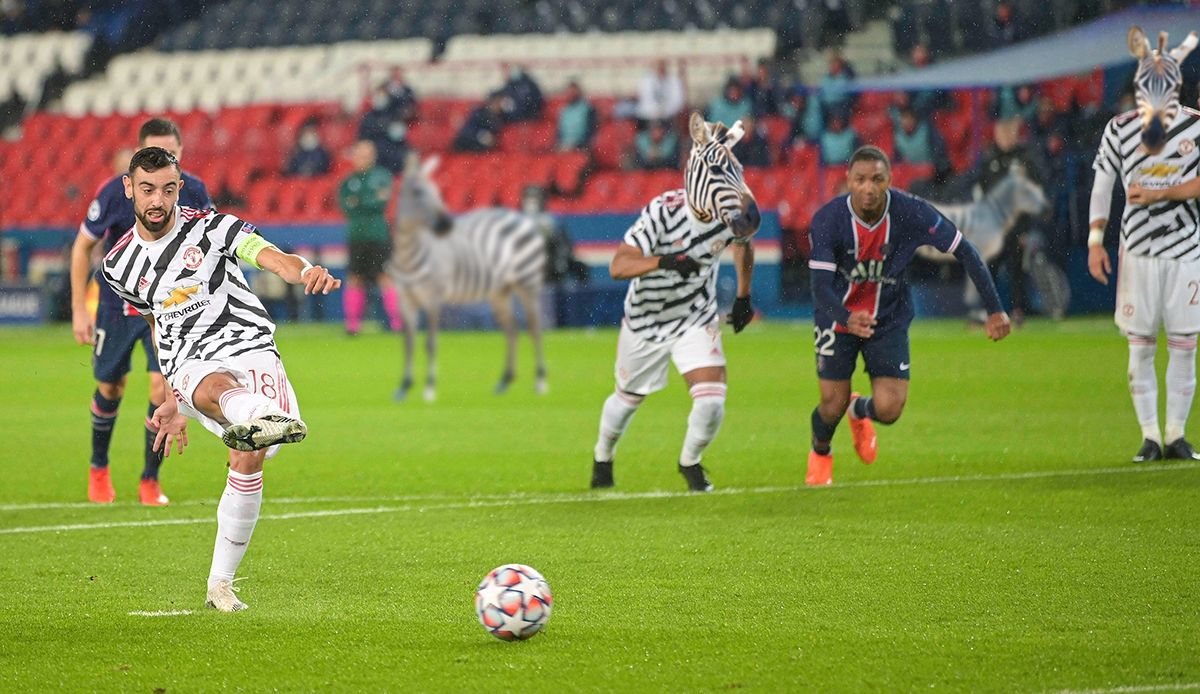 GER ONLY Bruno Fernandes United PSG