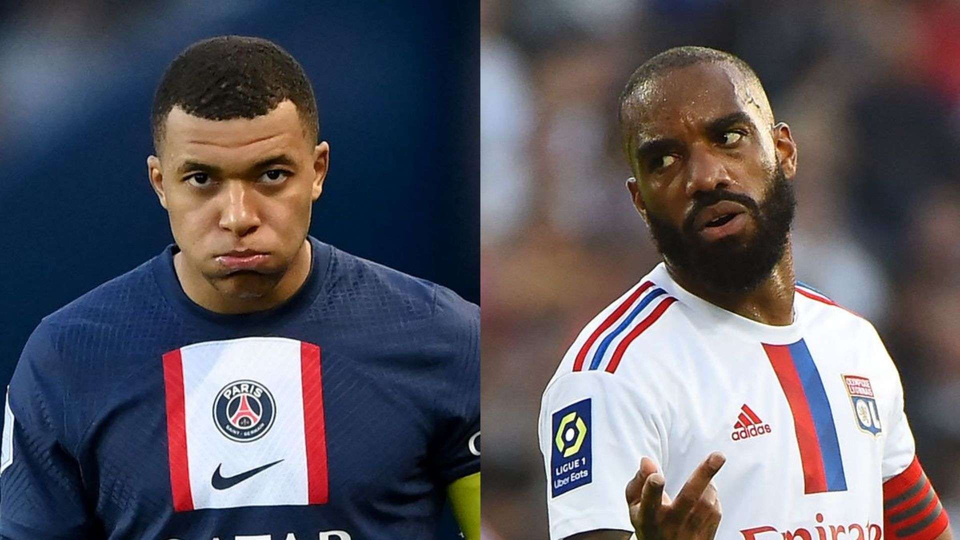 Kylian Mbappe PSG Alexandre Lacazette Lyon
