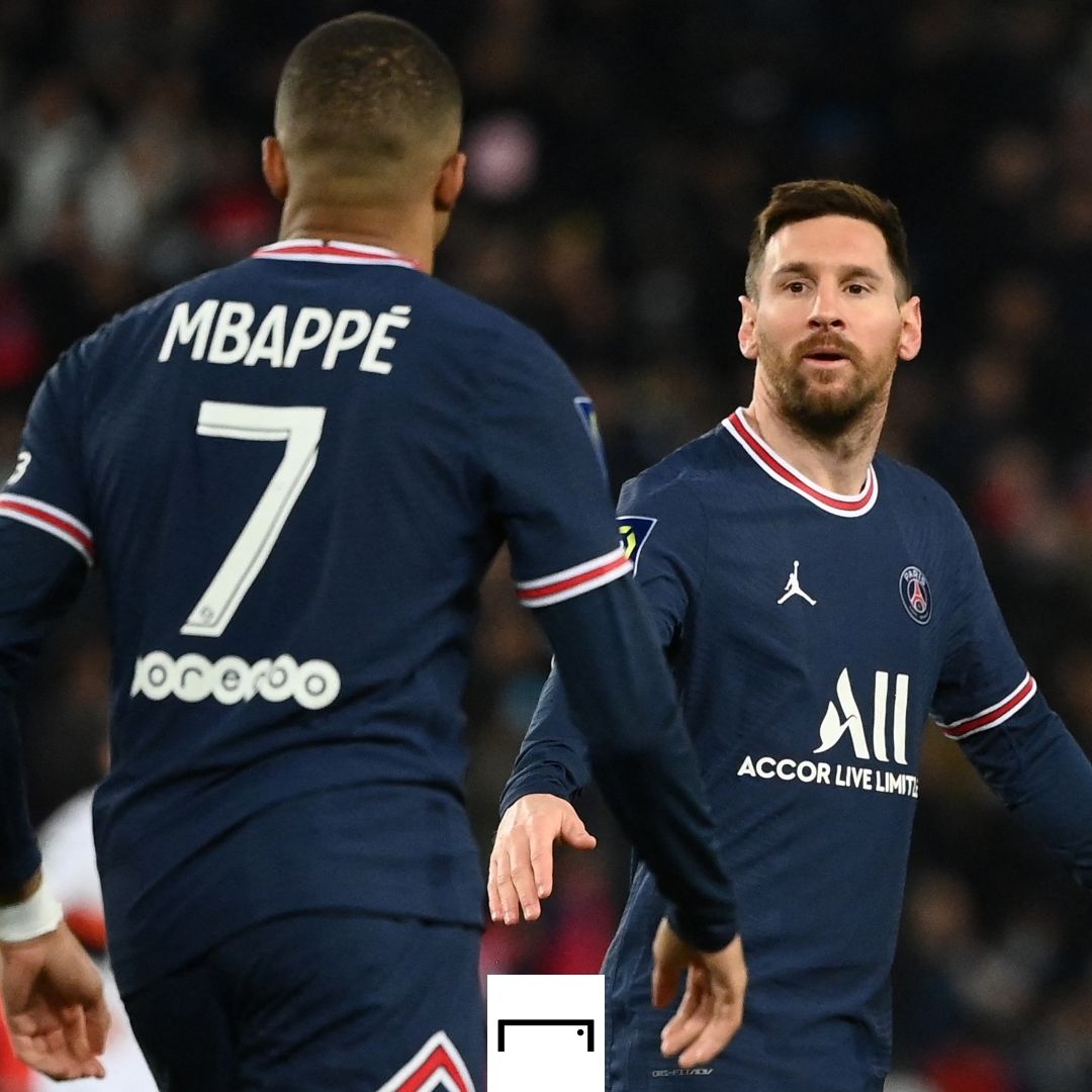 Lionel Messi Kylian Mbappe PSG GFX 