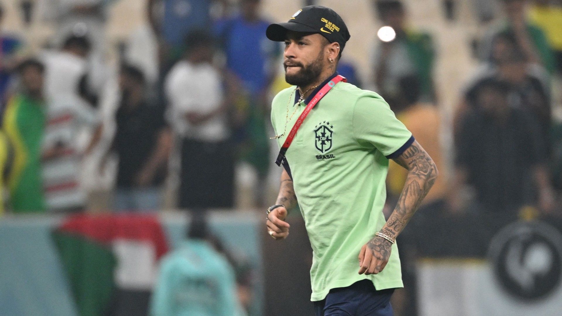 Neymar corridinha em campo, Brasil x Camarões, Copa do Mundo 2022
