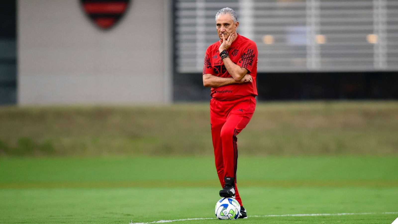 Tite em treino do Flamengo