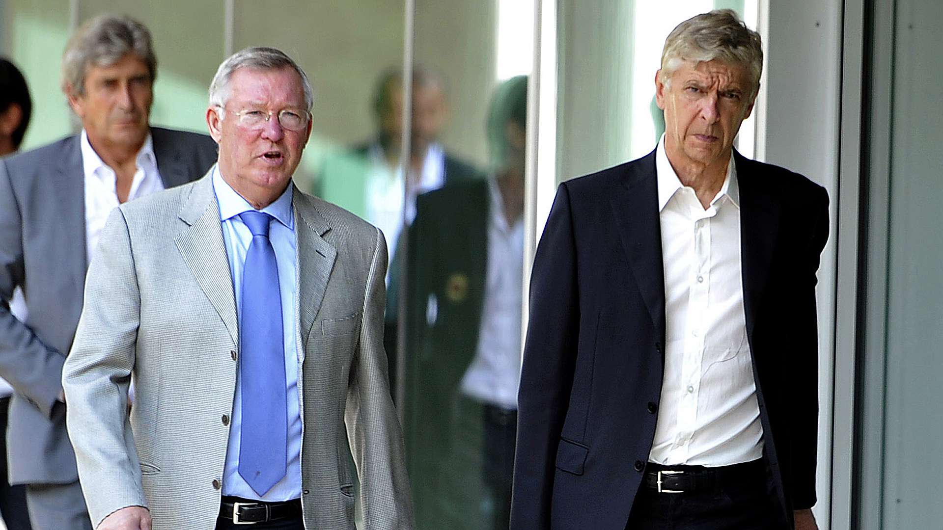 Arsene Wenger Alex Ferguson UEFA 09032014