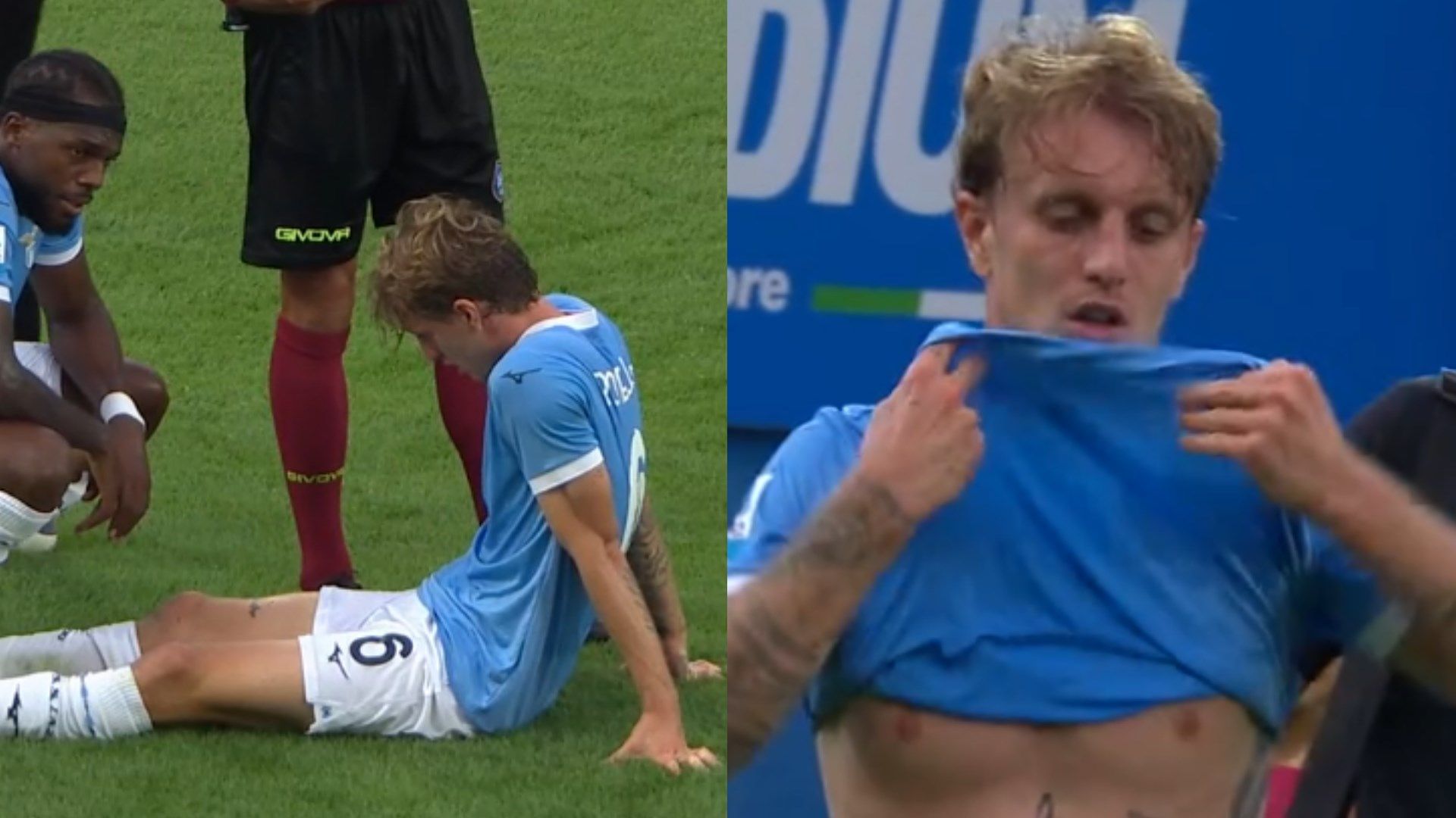 Rovella injury Sassuolo Lazio 14092025