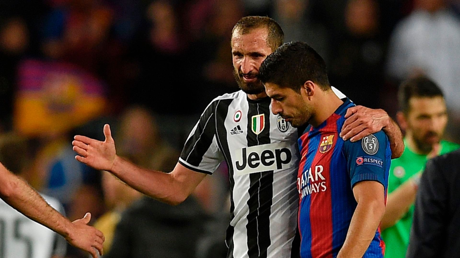 Chiellini Luis Suarez Barcelona Juventus Champions League