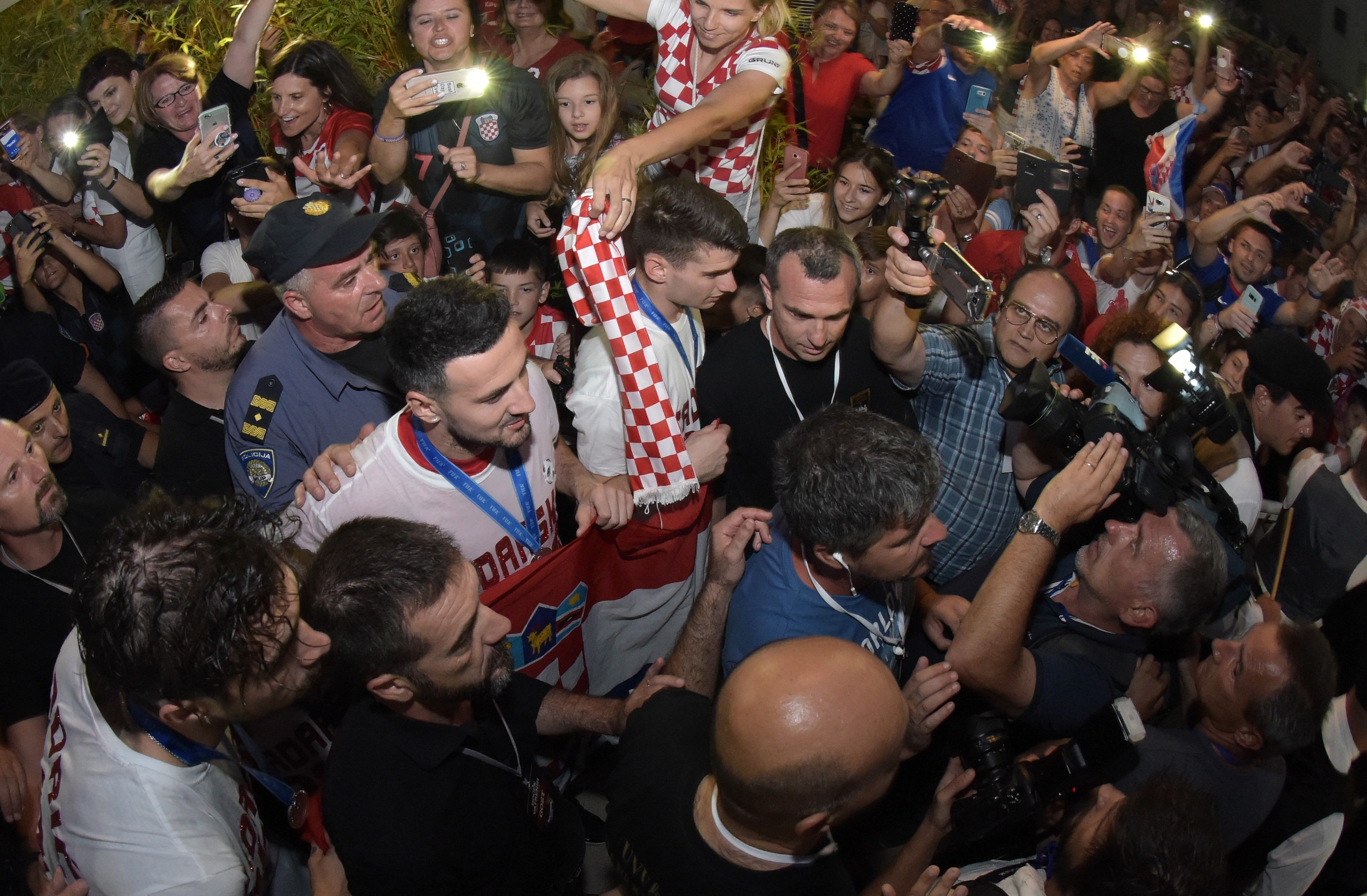 croatia - zadar - fans - welcome party - 17072018