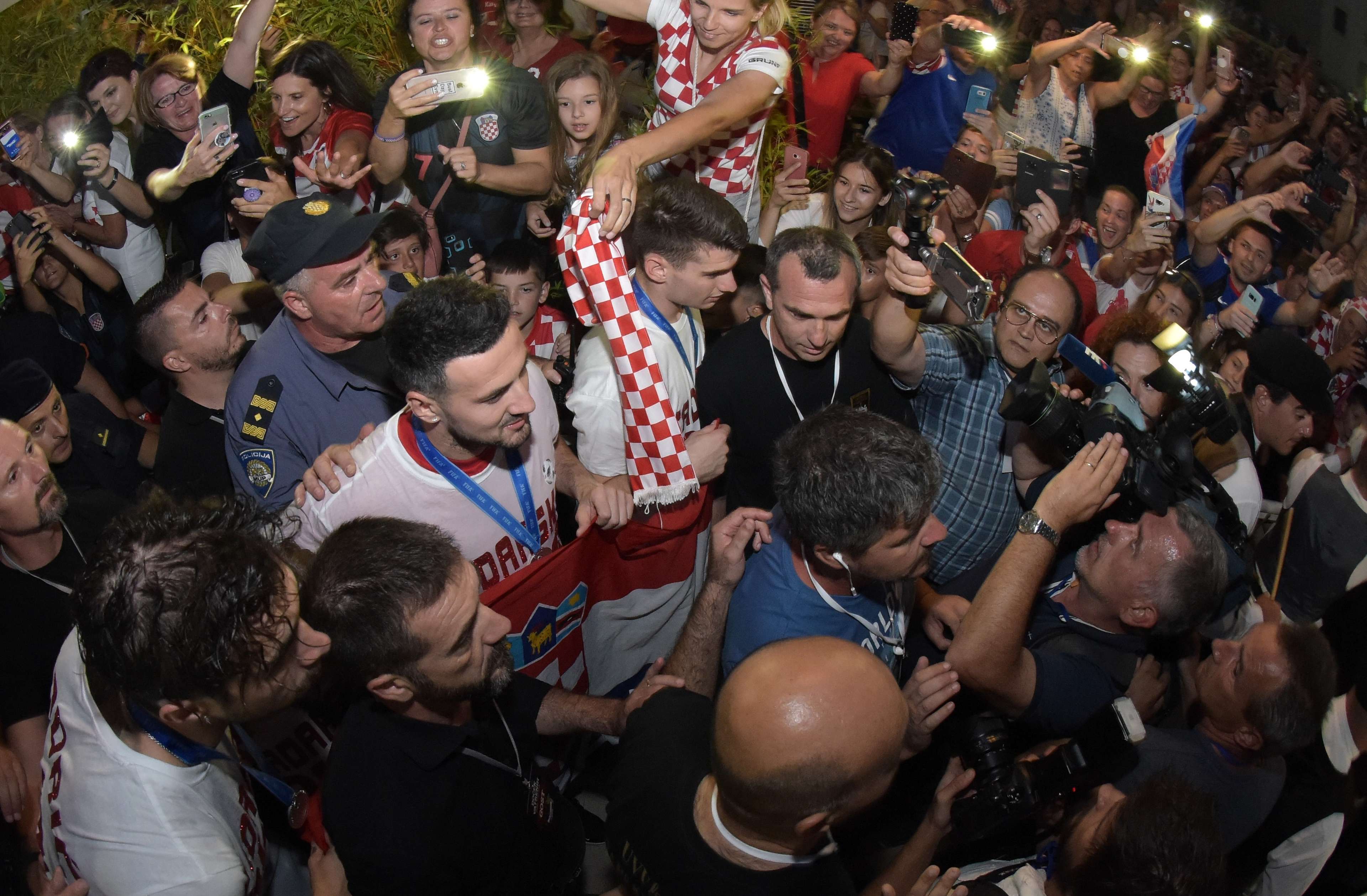 croatia - zadar - fans - welcome party - 17072018