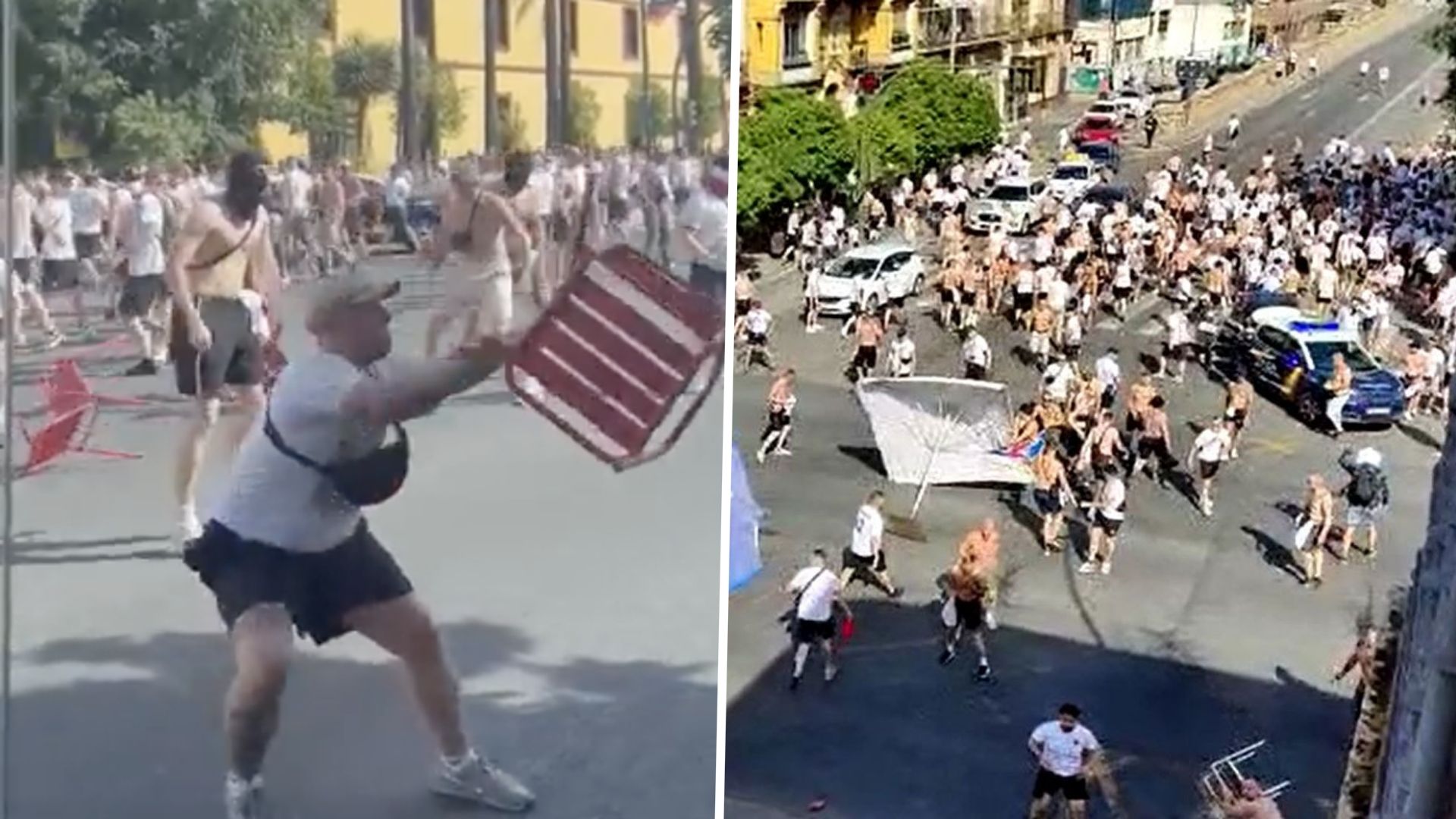 Frankfurt Rangers fan clash