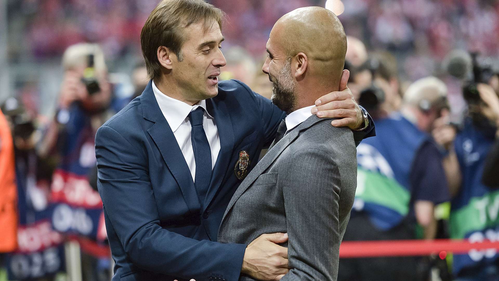 Pep Guardiola Julen Lopetegui Bayern München FC Porto Champions League 04212015
