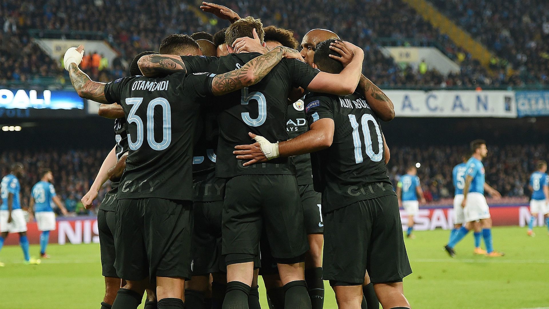 Manchester City celebrate