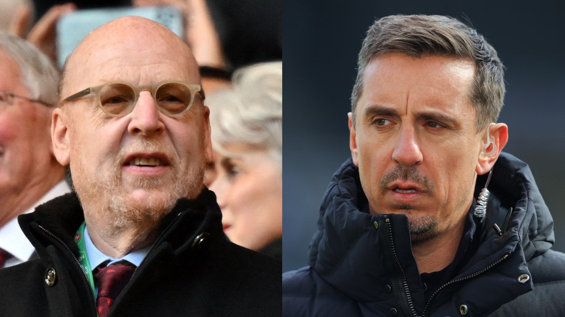 Avram Glazer Gary Neville Man Utd 2022-23
