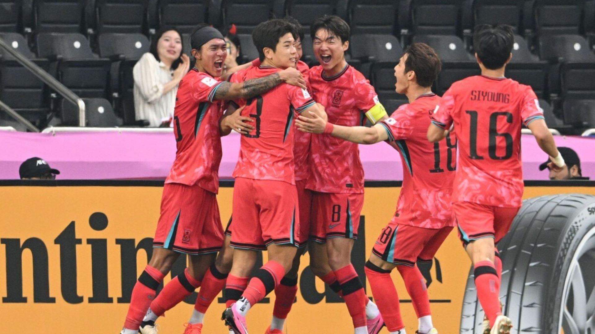 Selebrasi pemain Korsel U-23