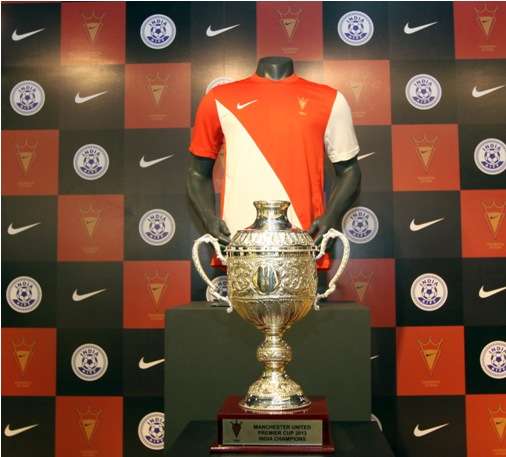 Nike India unveiled the Manchester United Premier Cup India trophy and jersey for the winners