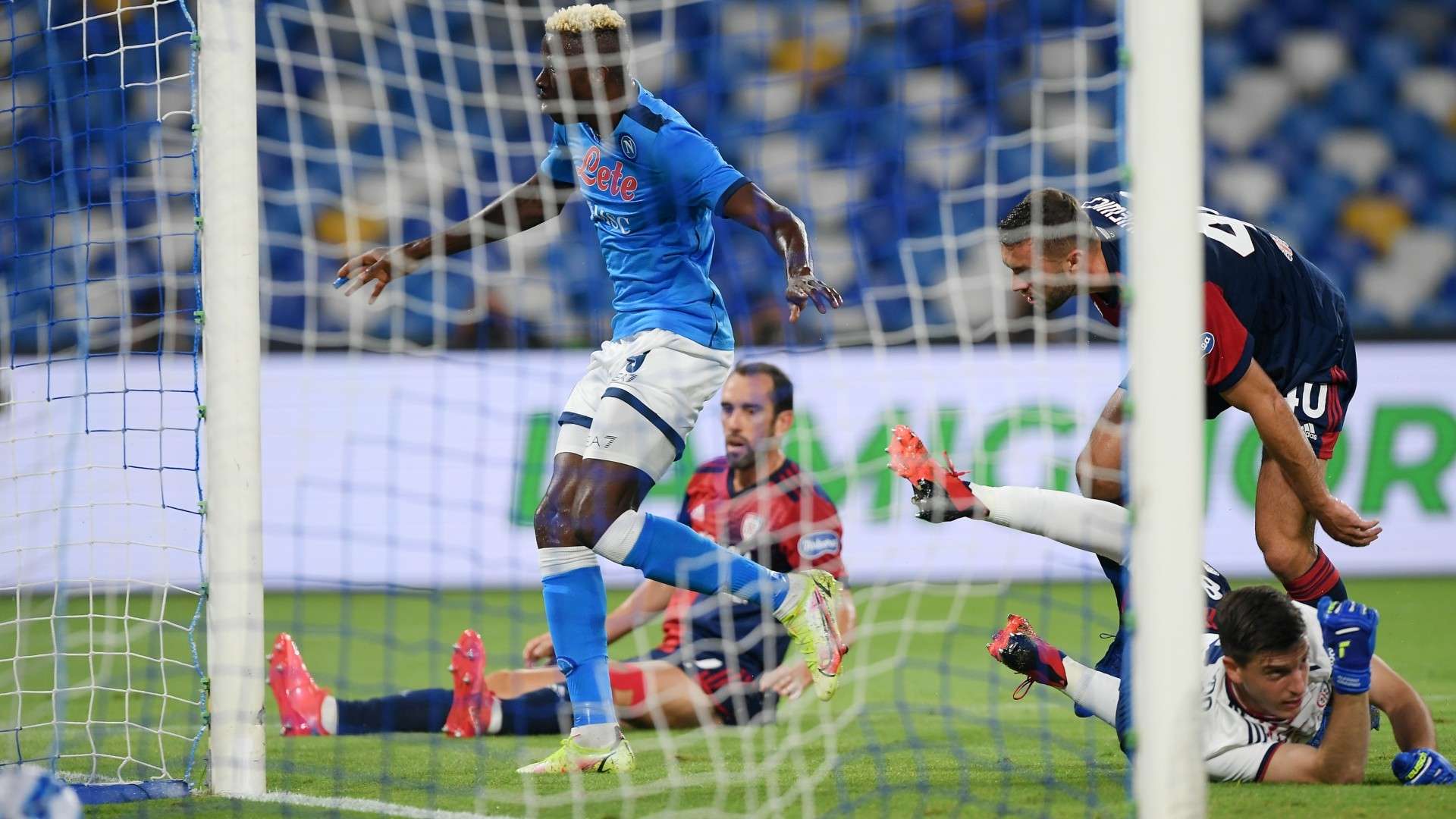 Osimhen goal Napoli Cagliari