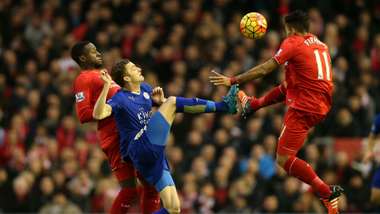 Liverpool Leicester City Andy King Roberto Firmino Premier League 26122015