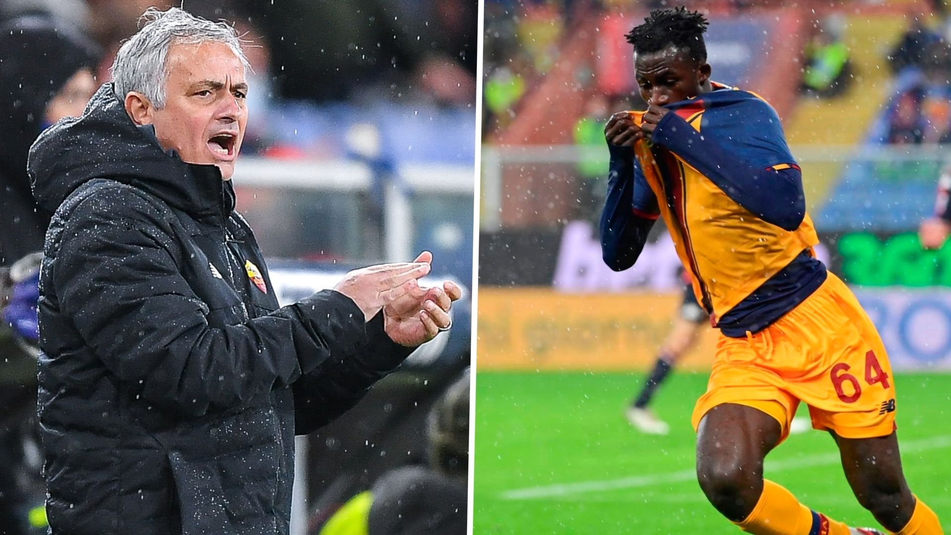 Felix Afena-Gyan and Jose Mourinho