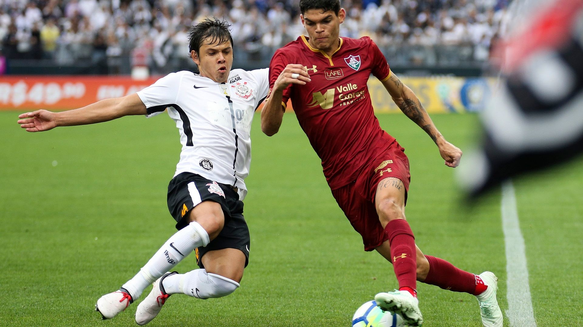 Romero Corinthians Ayton Lucas Fluminense Corinthians x Fluminense Brasileirão Arena 15 04 18