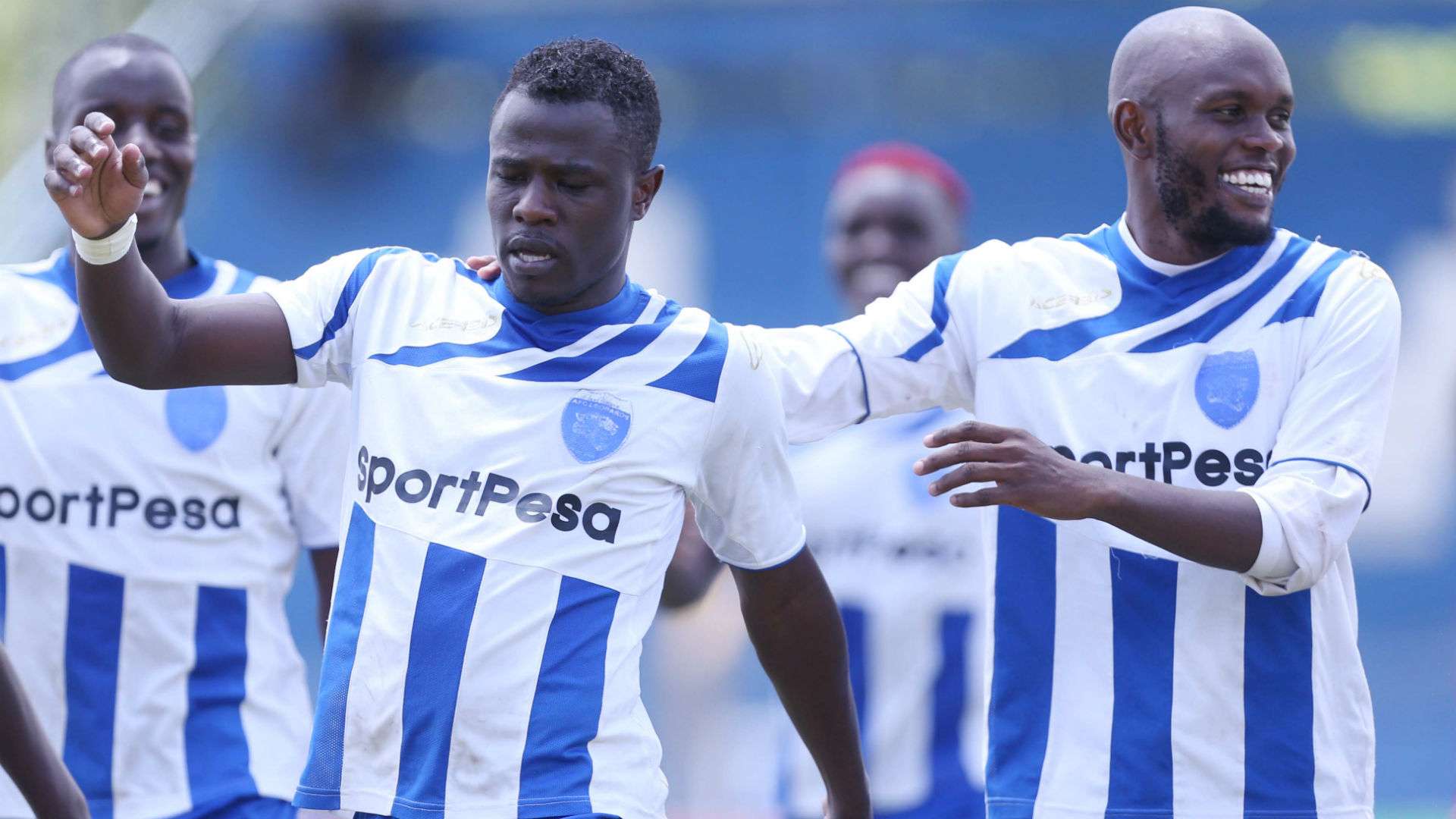 PAUL WERE of AFC Leopards and WHYVONNE ISUZA.