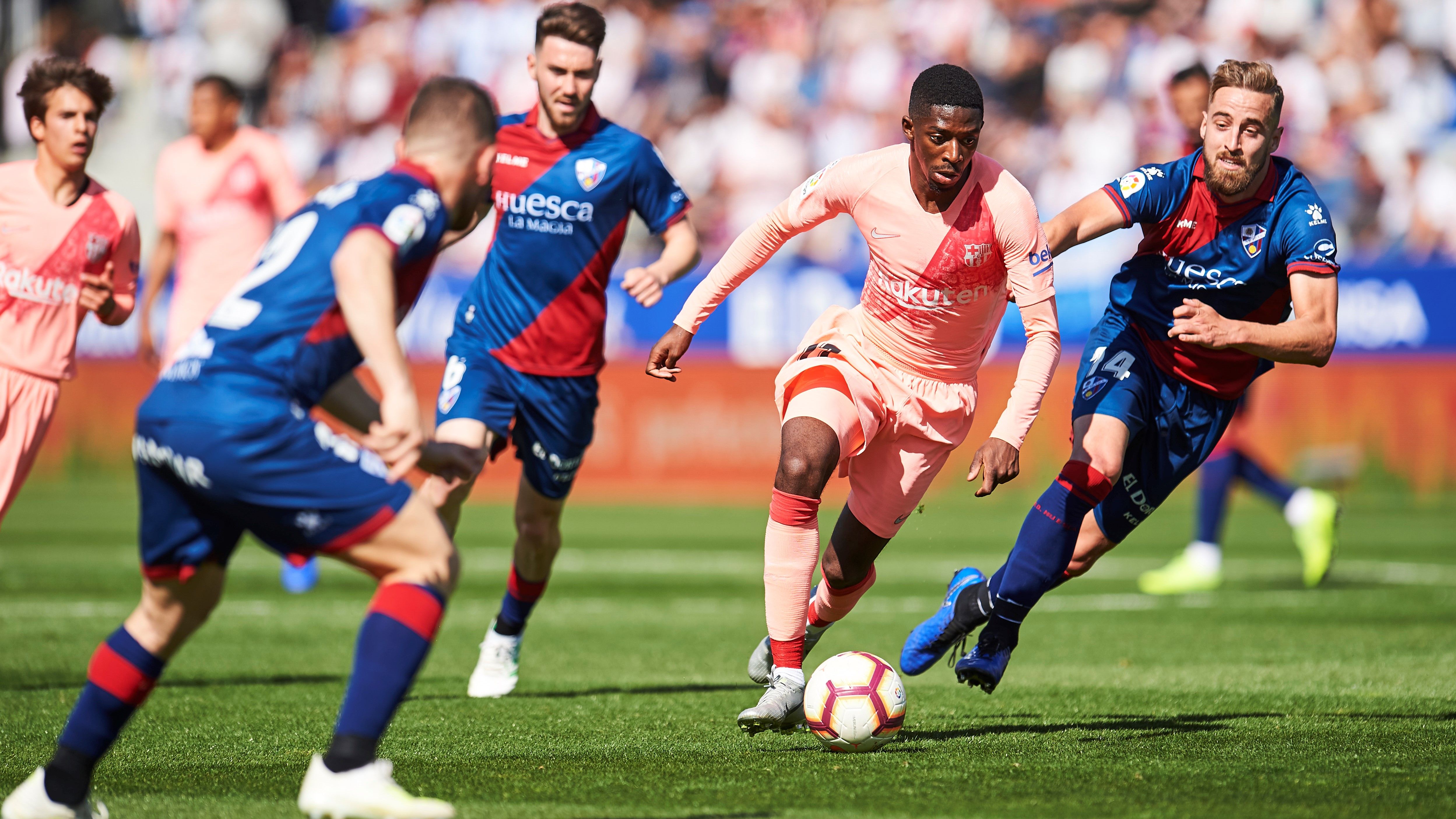 Ousmane Dembele Jorge Pulido Huesca Barcelona LaLiga 13042019