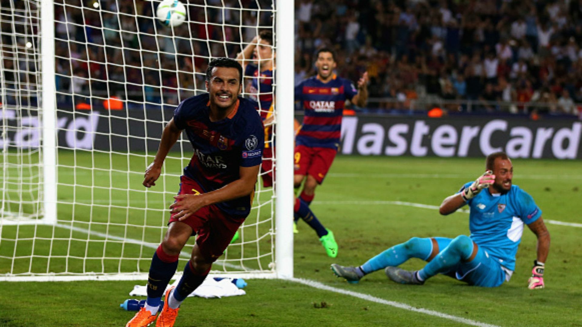 Pedro Rodriguez Barcelona Sevilla European Supercup