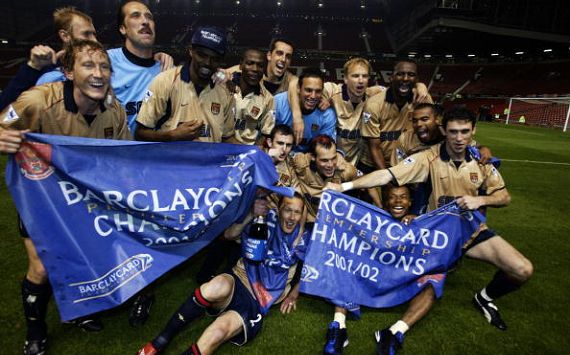 Arsenal Premier League winners 2002
