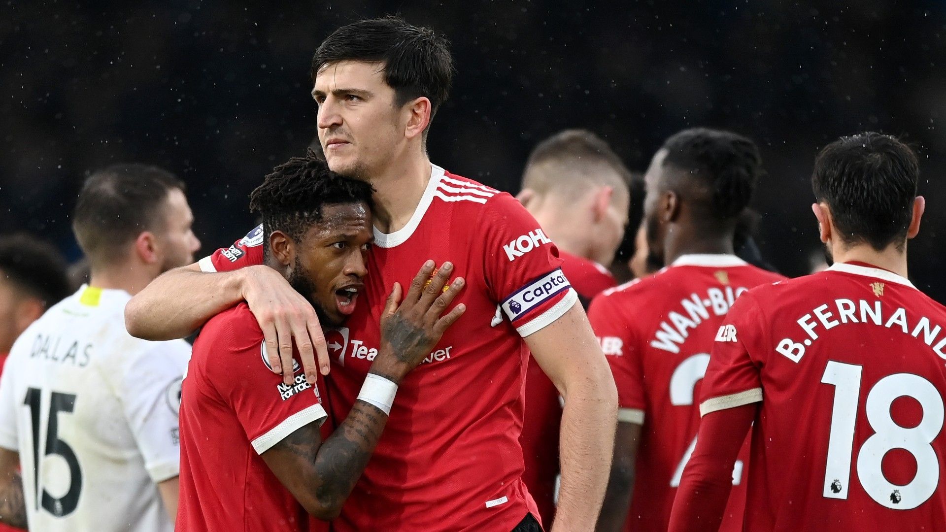 Harry Maguire Fred Manchester United Leeds 2021-22