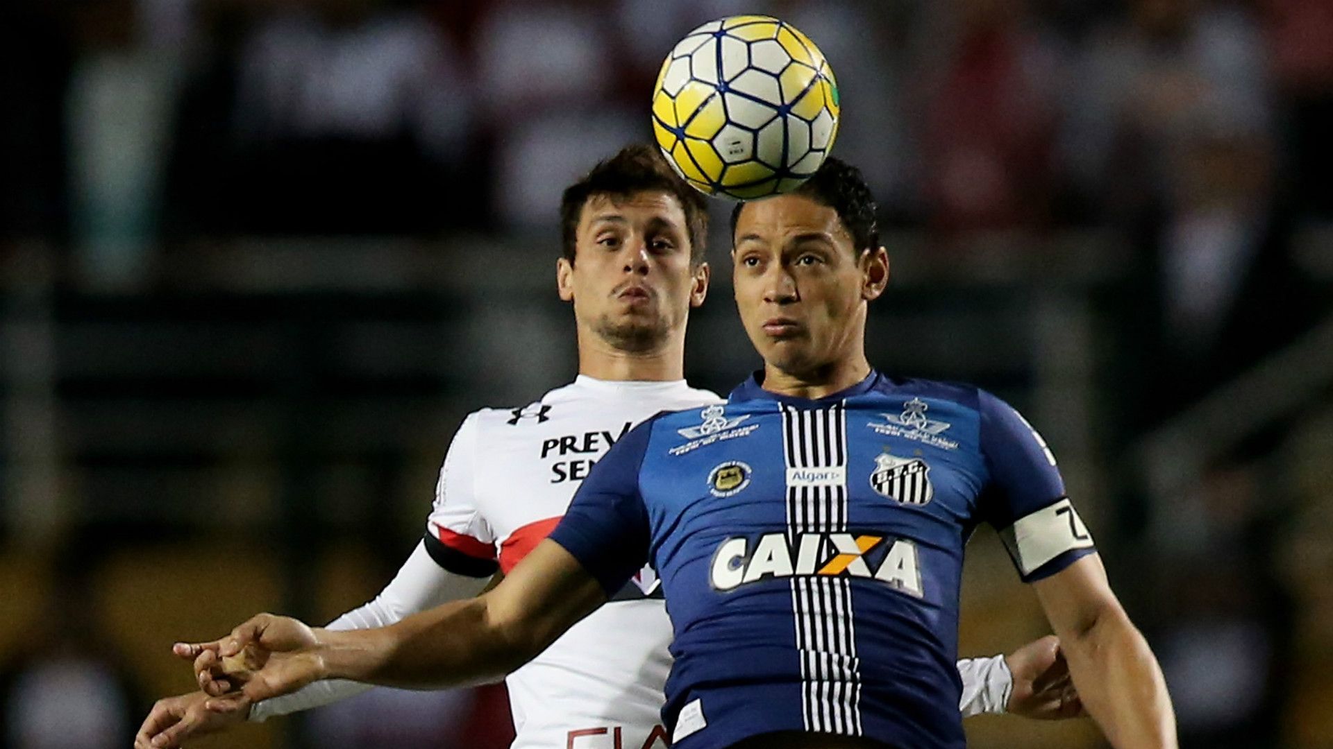 Rodrigo Caio e Ricardo Oliveira - São Paulo x Santos - Pacaembu - 13/10/2016