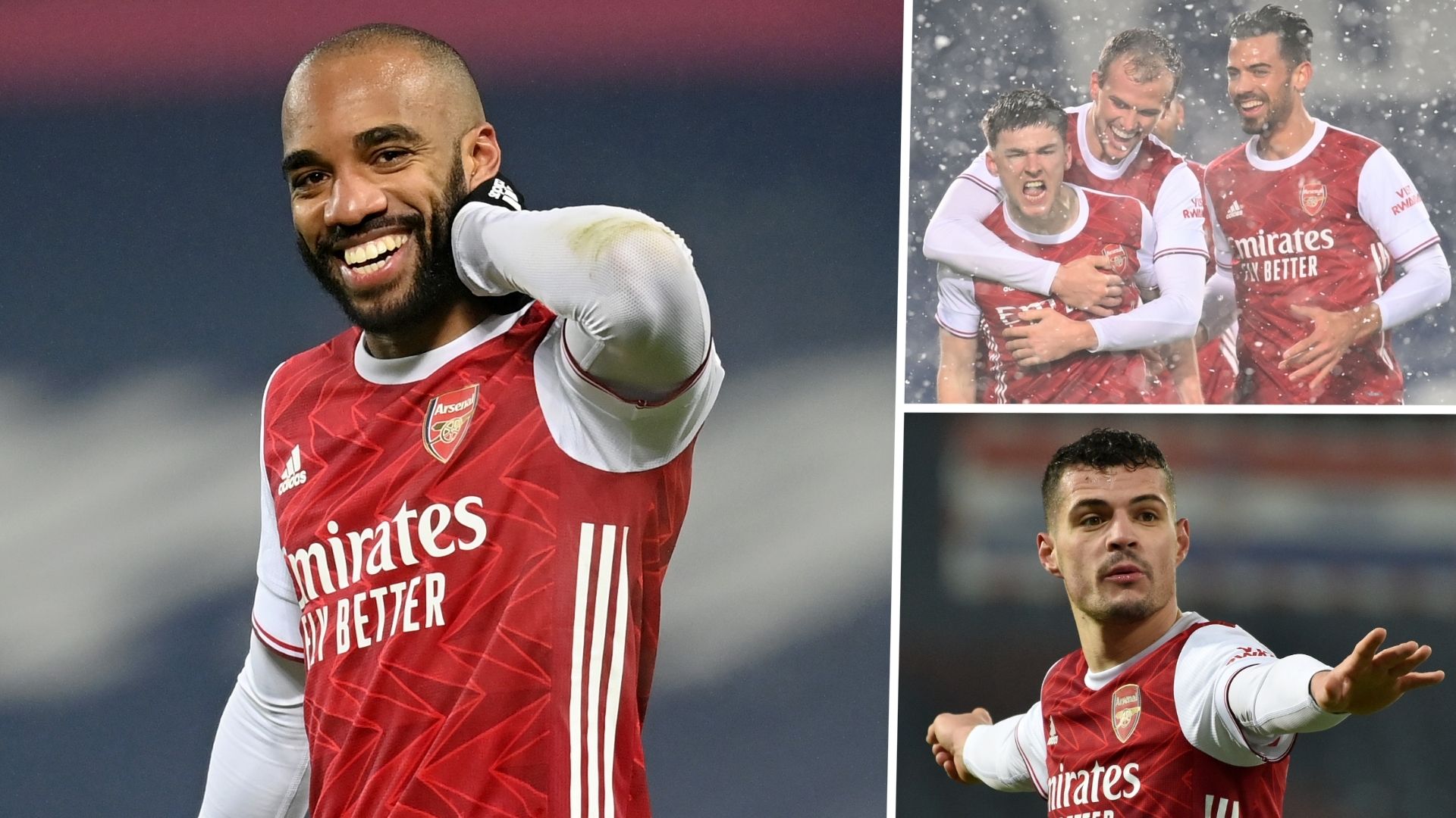 Alexandre Lacazette Kieran Tierney Arsenal West Brom GFX