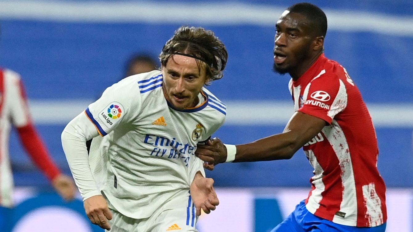 Luka Modric Real Madrid Geoffrey Kondogbia Atletico Madrid 