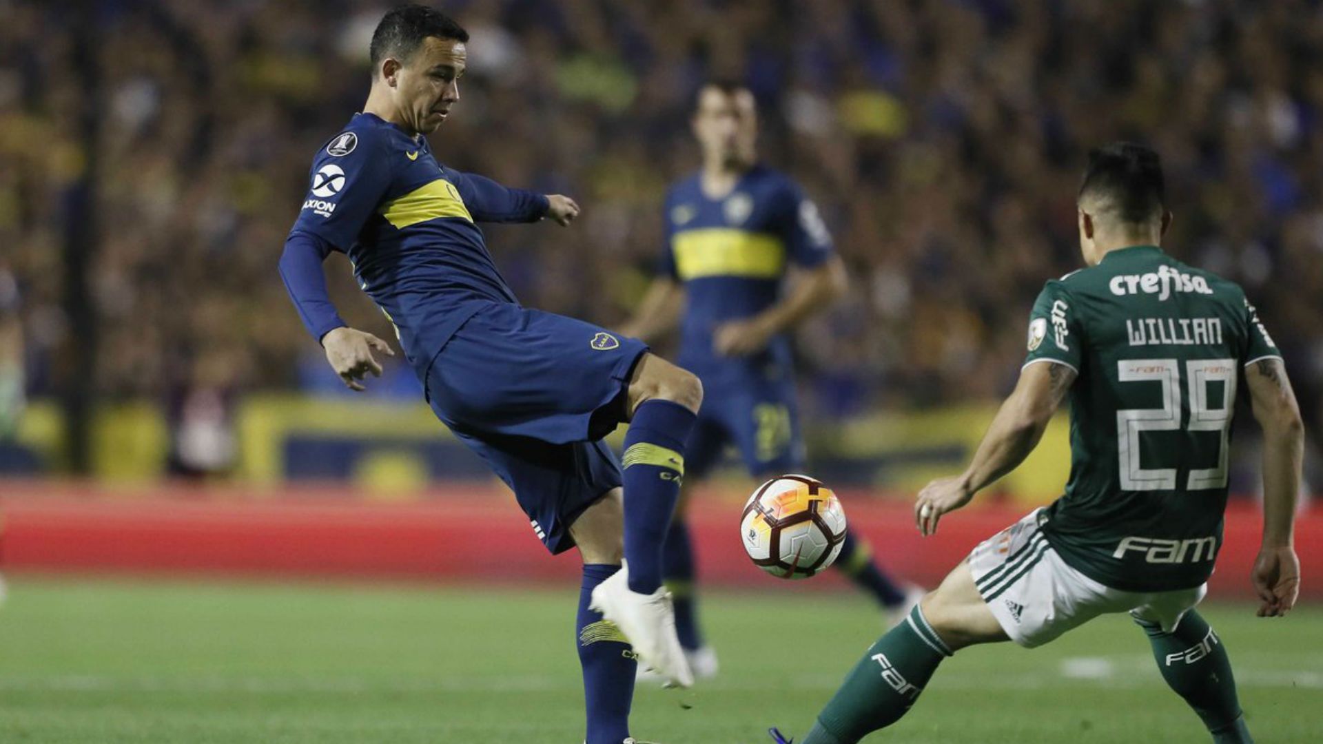 Leo Jara Willian Boca Palmeiras Copa Libertadores Semifinal Ida 24102018
