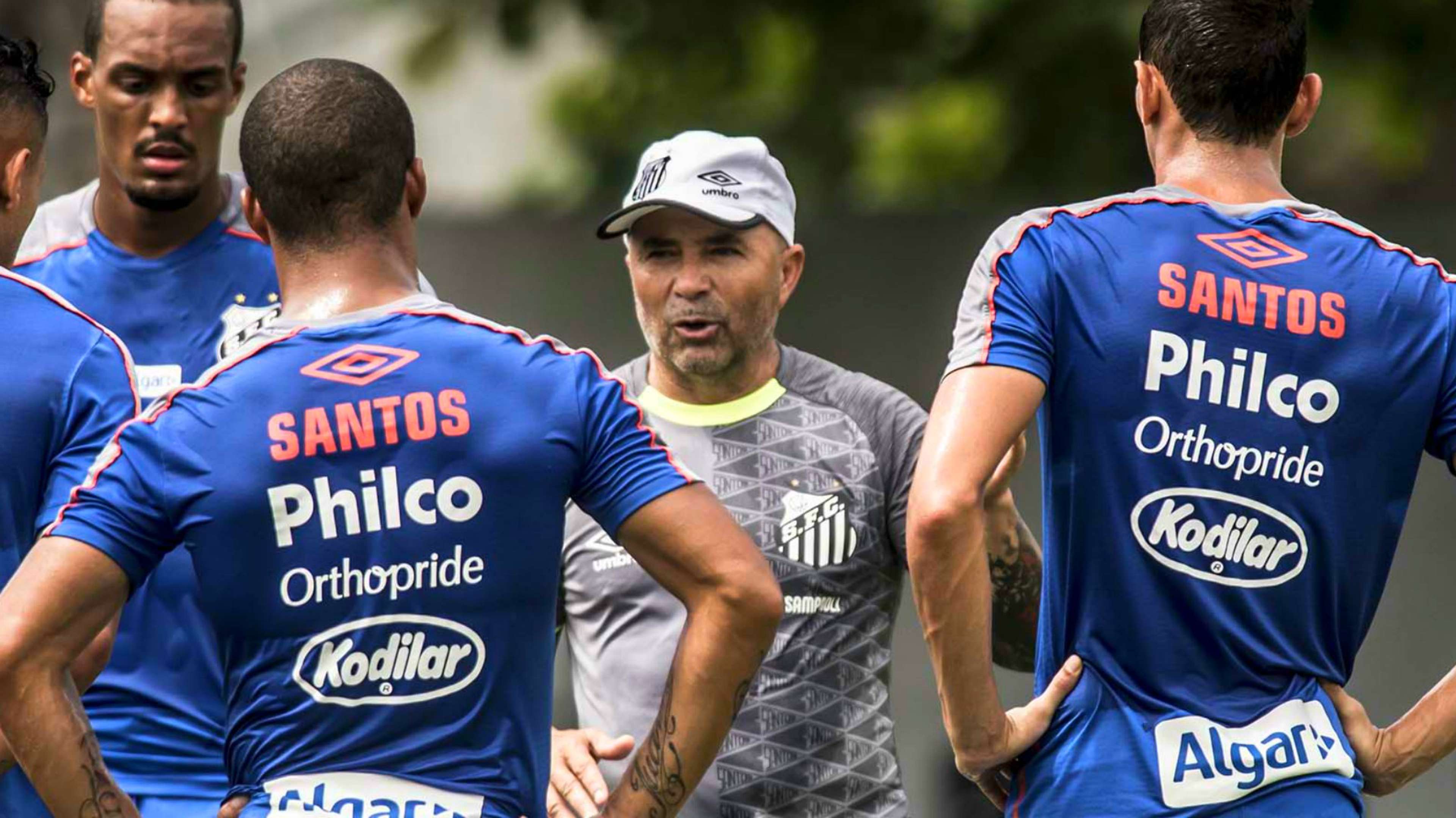 Jorge Sampaoli treino Santos 2019