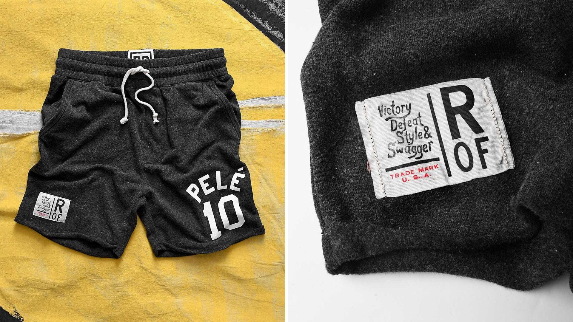 ROF X PELE Black Shorts