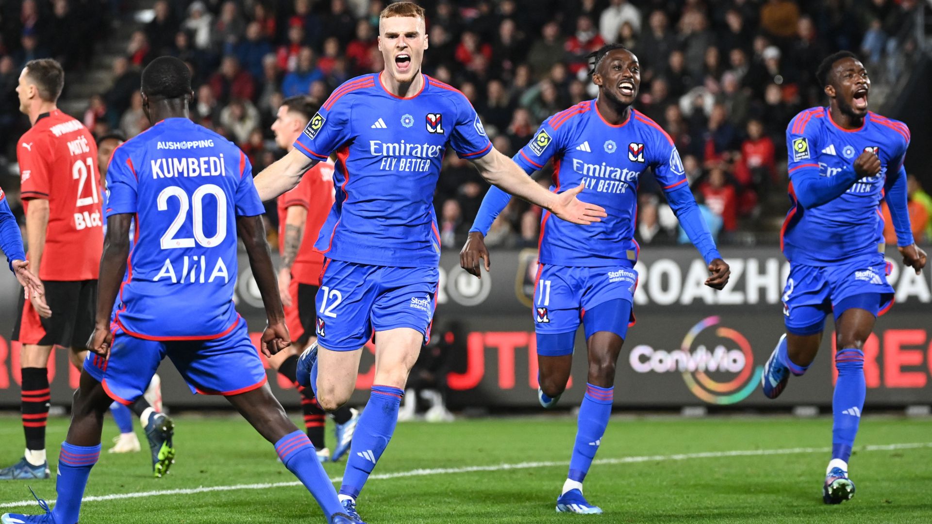 Jake O'Brien Rennes Lyon Ligue 1 12112023