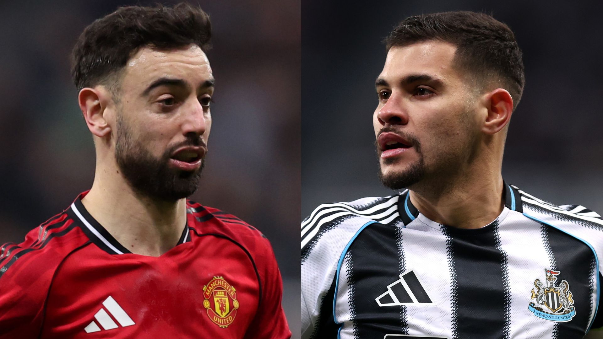 Bruno Fernandes Bruno Guimaraes Manchester United Newcastle 2025-26