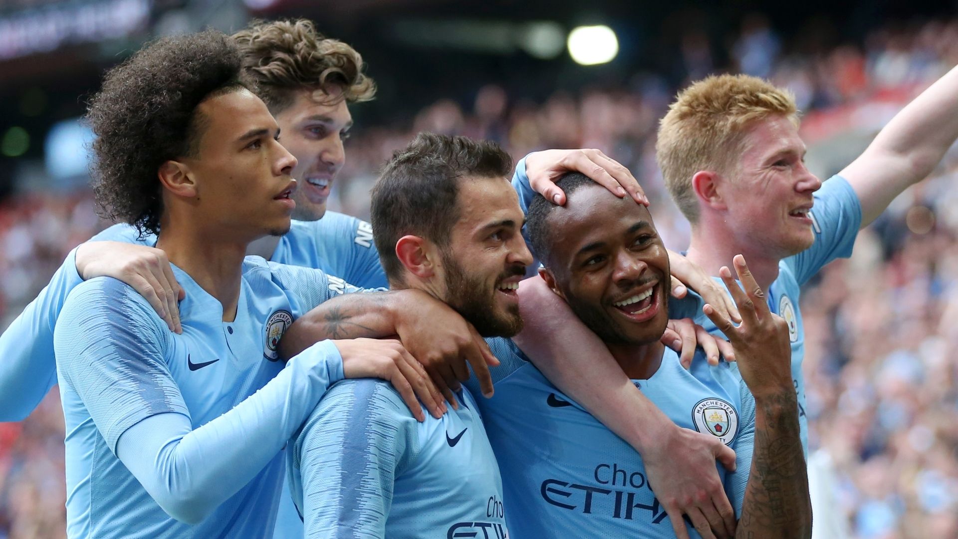 Man City celebrate
