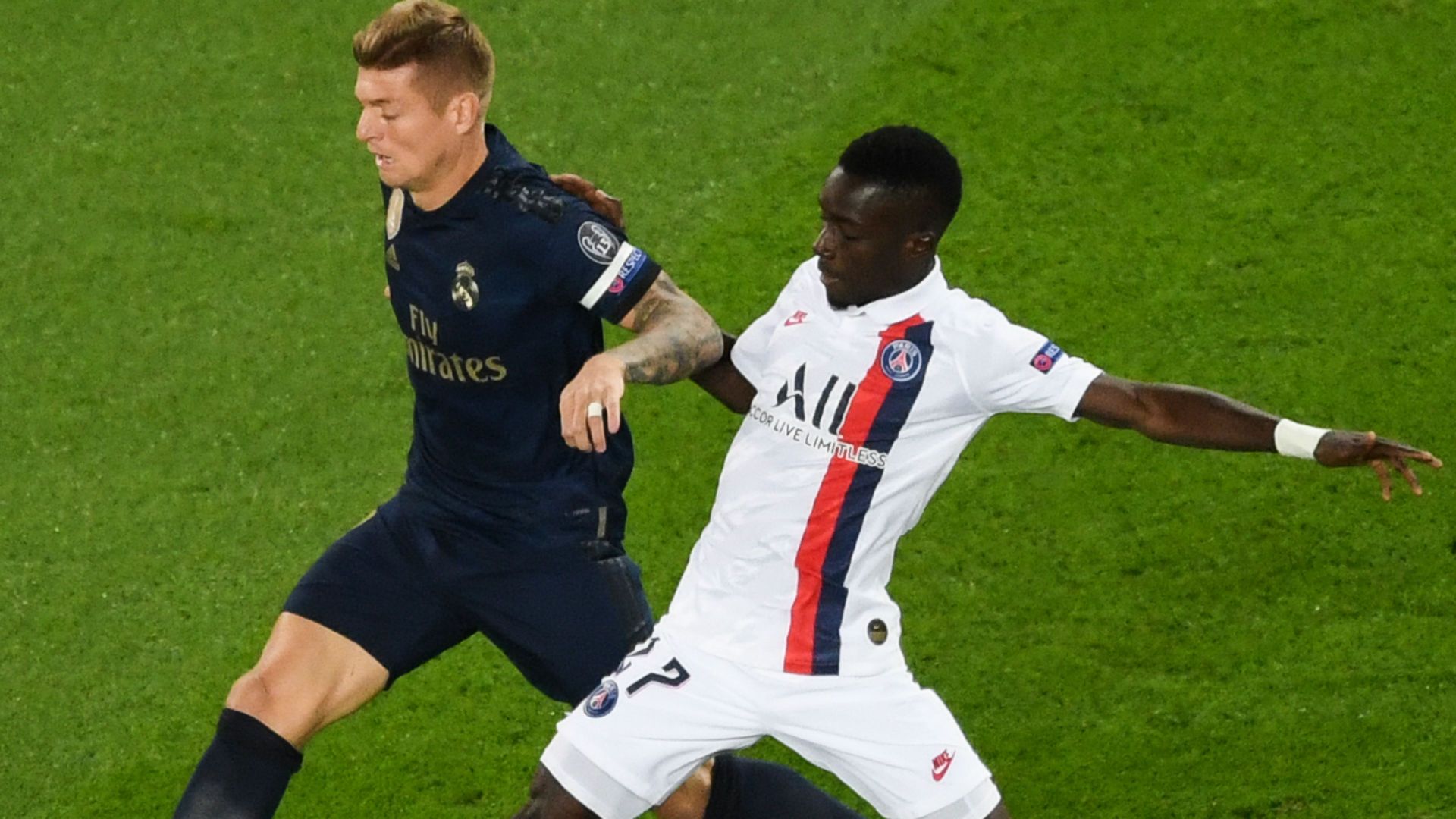 Toni Kroos Idrissa Gueye PSG Real Madrid UEFA Champions League 18092019