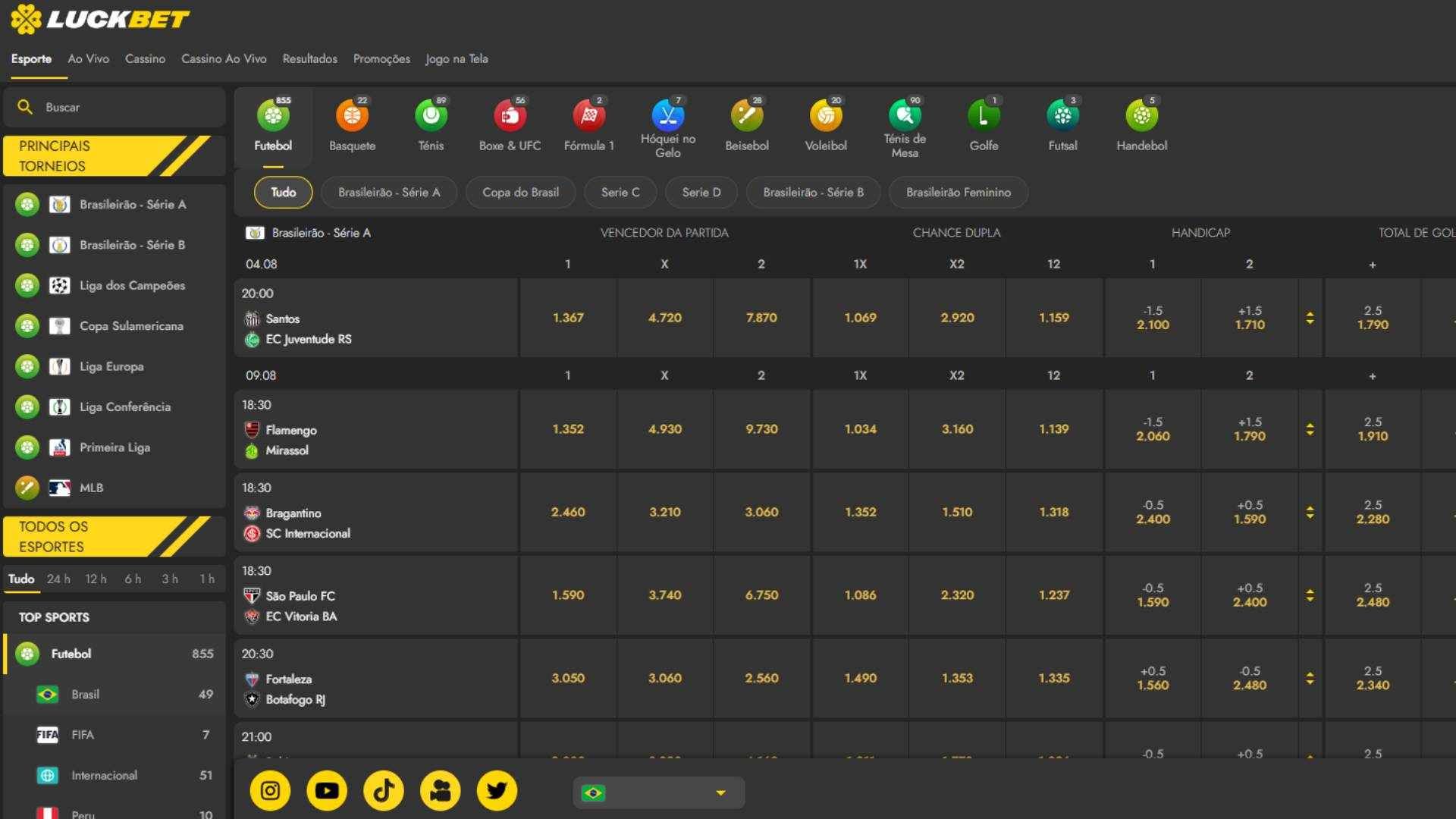 luckbet futebol