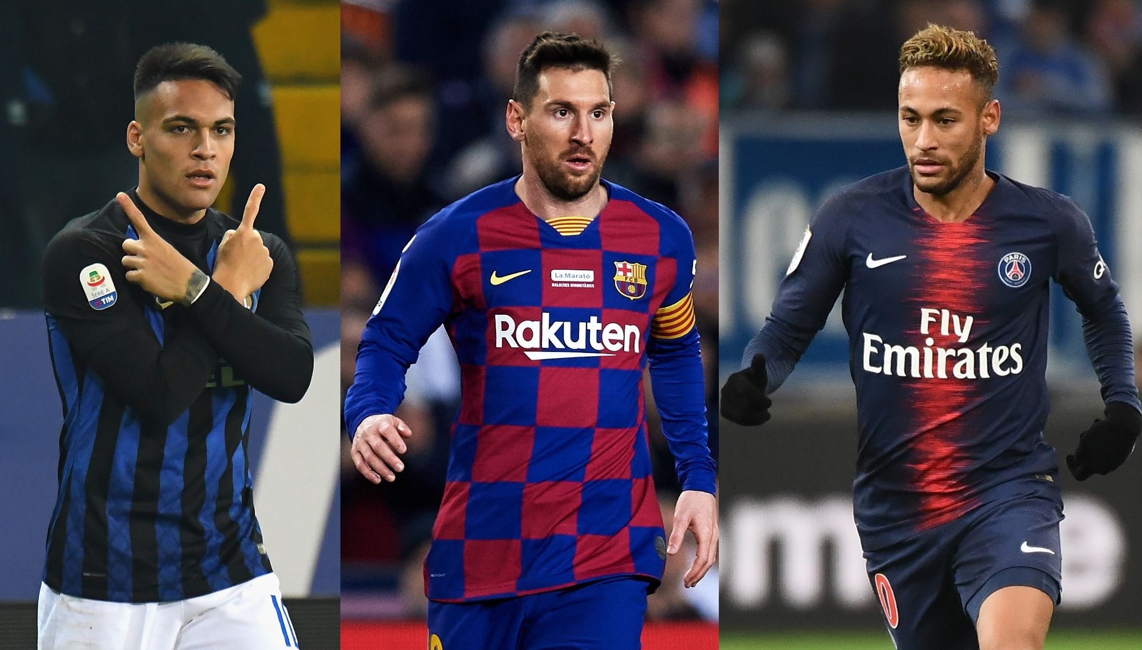 Messi, Neymar and Lautaro