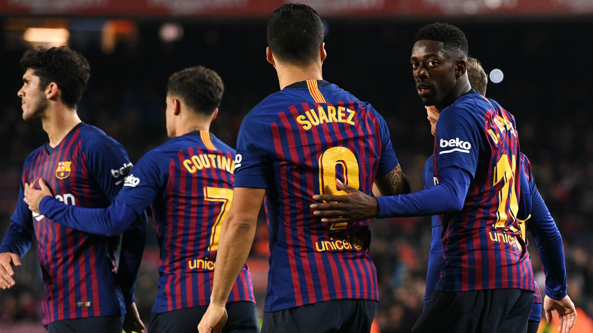 COUTINHO SUAREZ DEMBELE BARCELONA LEGANES LALIGA