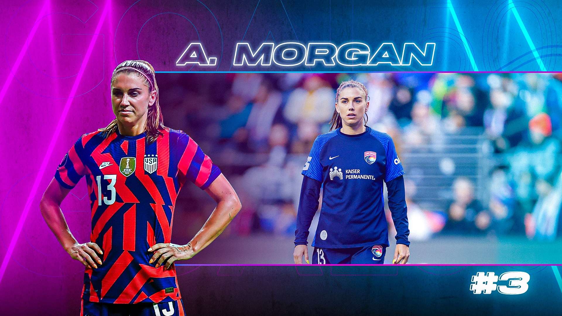 GOAL50 2022 Alex Morgan GFX Ranking