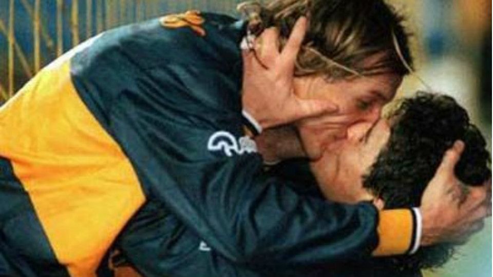 Maradona Beso Caniggia 1996