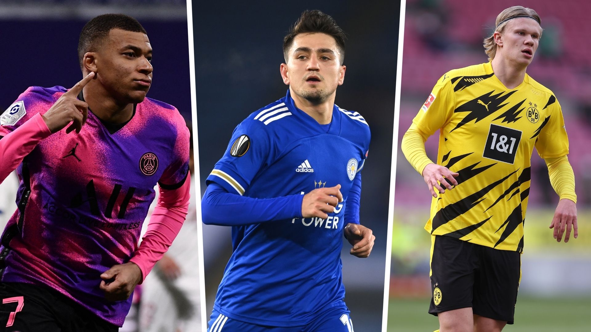 kylian mbappe cengiz under erling haaland