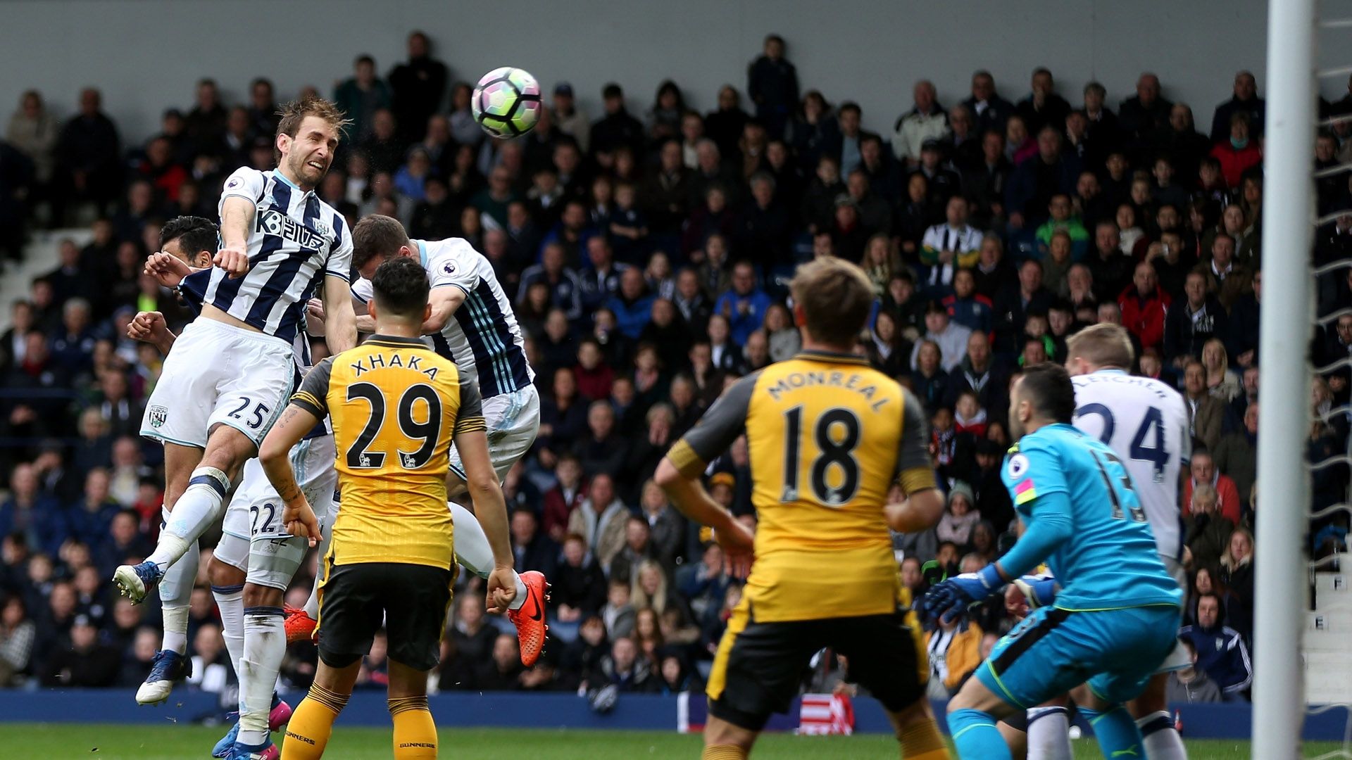 Craig Dawson West Brom Arsenal Premier League