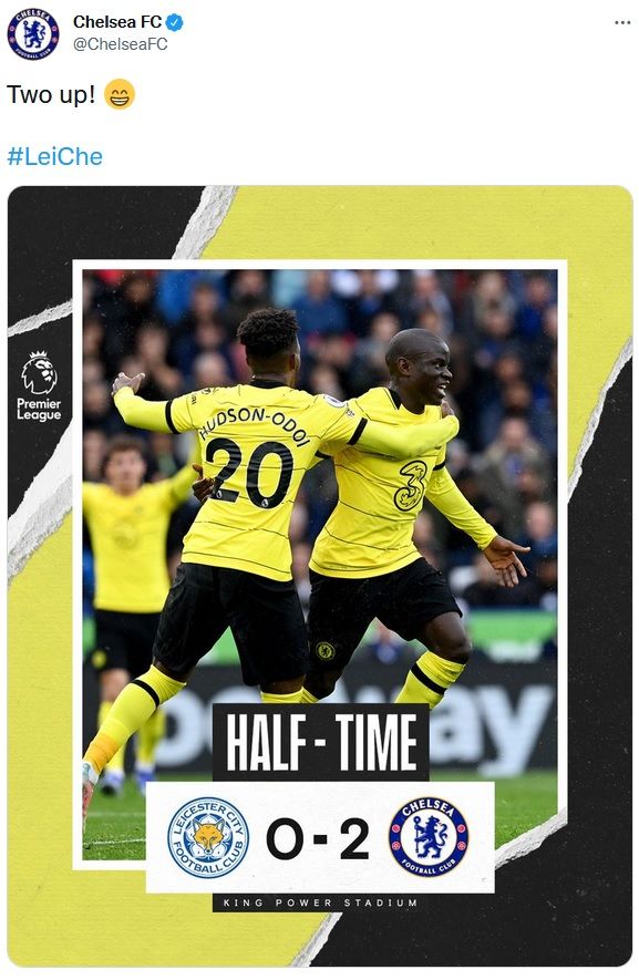 첼시 vs 레스터 전반전 결과